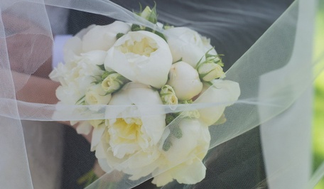 Волшебный белый букет невесты