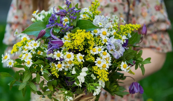 Летний букет невесты